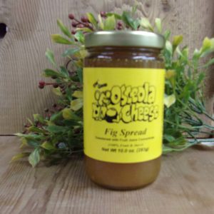 Fig Spread, Osceola Cheese spread jar on a table