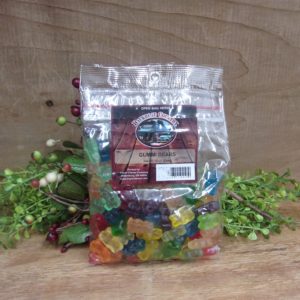 Gummi Bears, Backroad Country bag on a table
