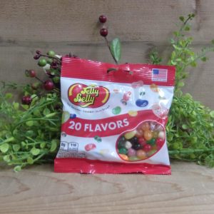 20 Flavors Jelly Beans, Jelly Belly bag on a table
