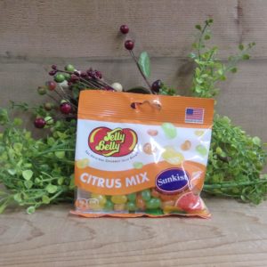 Citrus Mix Jelly Beans, Jelly Belly bag on a table