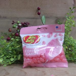 Cotton Candy Jelly Beans, Jelly Belly bag on a table