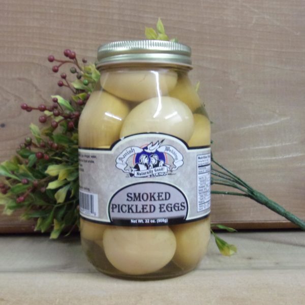 Smoked Pickled Eggs Amish Wedding eggs on a table