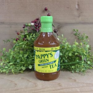 Pappy's Green Tea, tea bottle on a table