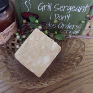 Ghost Pepper Monterey Jack cheese block in a basket on a table