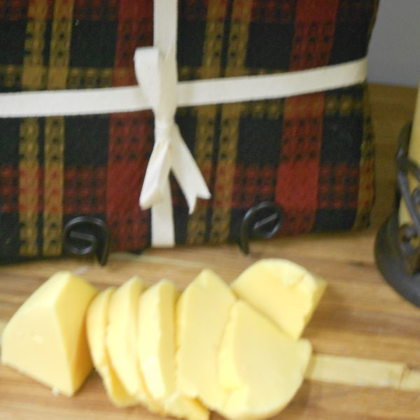 Applewood Smoked Gouda, cheese blocks on a table